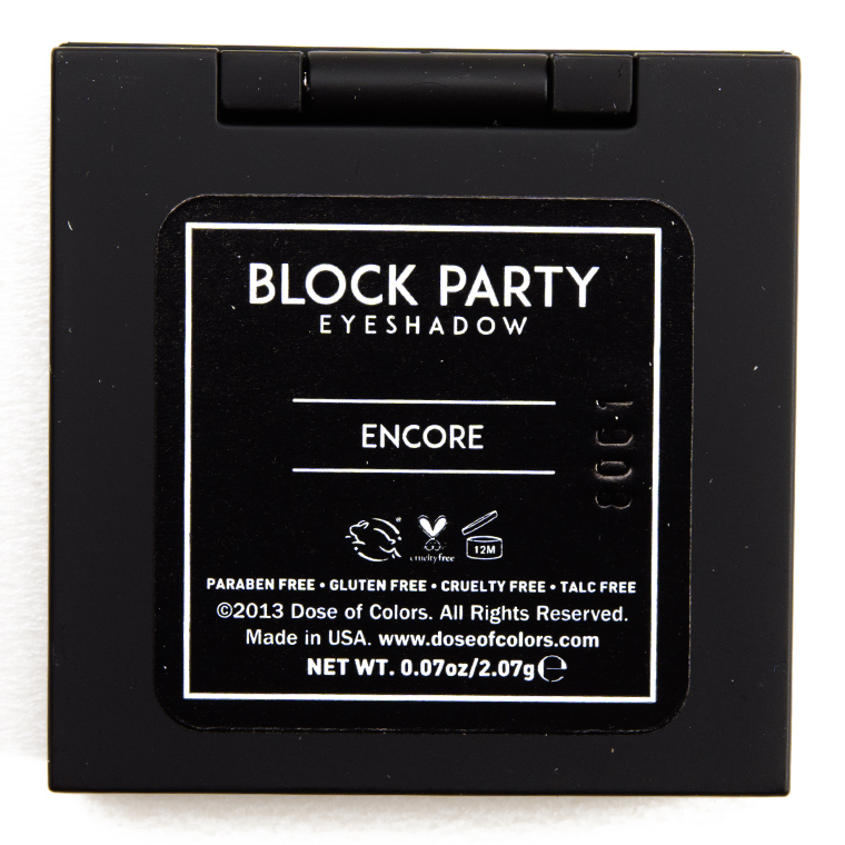Dose of Colors Encore Block Party Eyeshadow