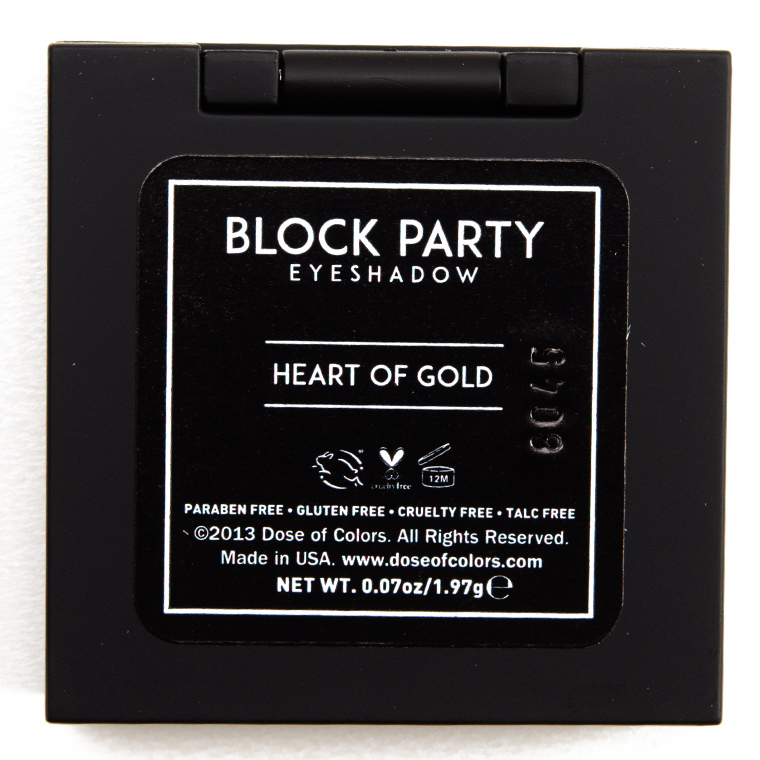 Dose of Colors Heart of Gold Block Party Eyeshadow