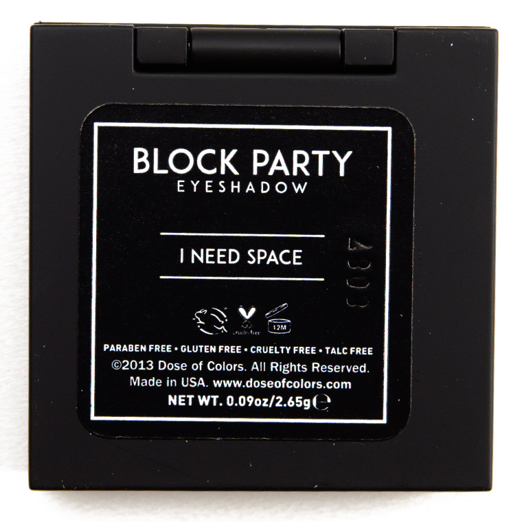 Dose of Colors I Need Space Block Party Eyeshadow