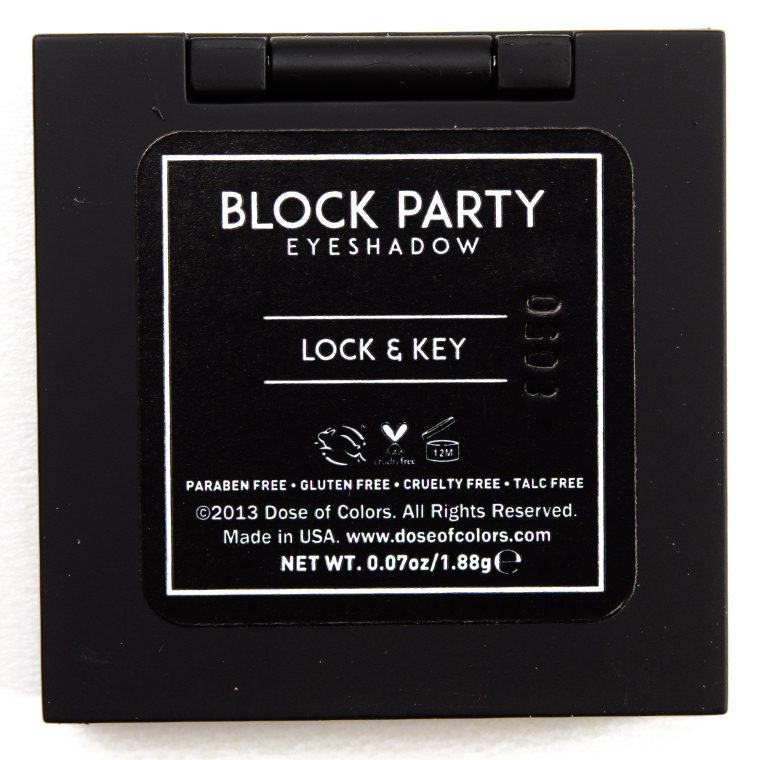 Dose of Colors Lock and Key Block Party Eyeshadow