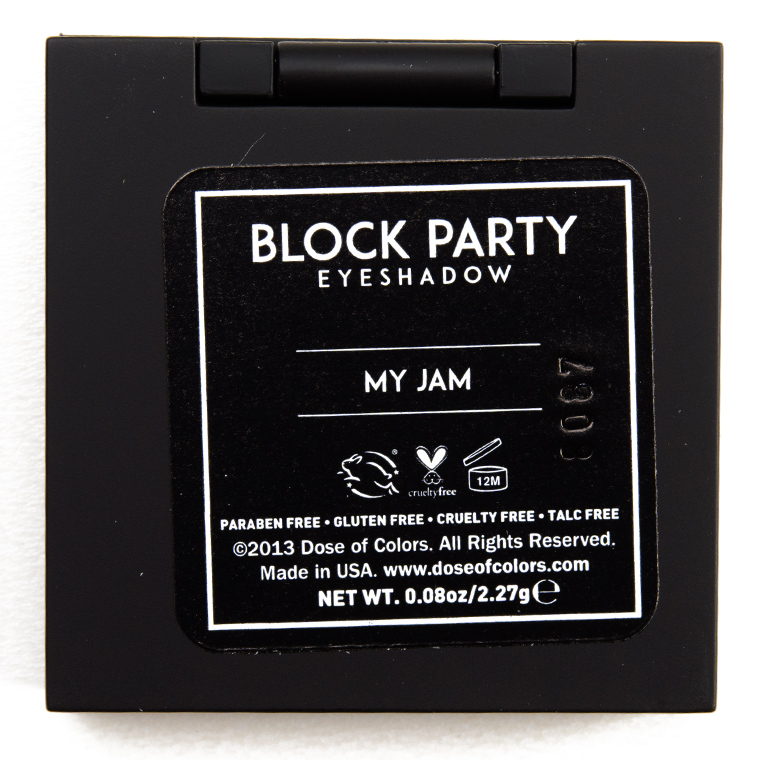 Dose of Colors My Jam Block Party Eyeshadow