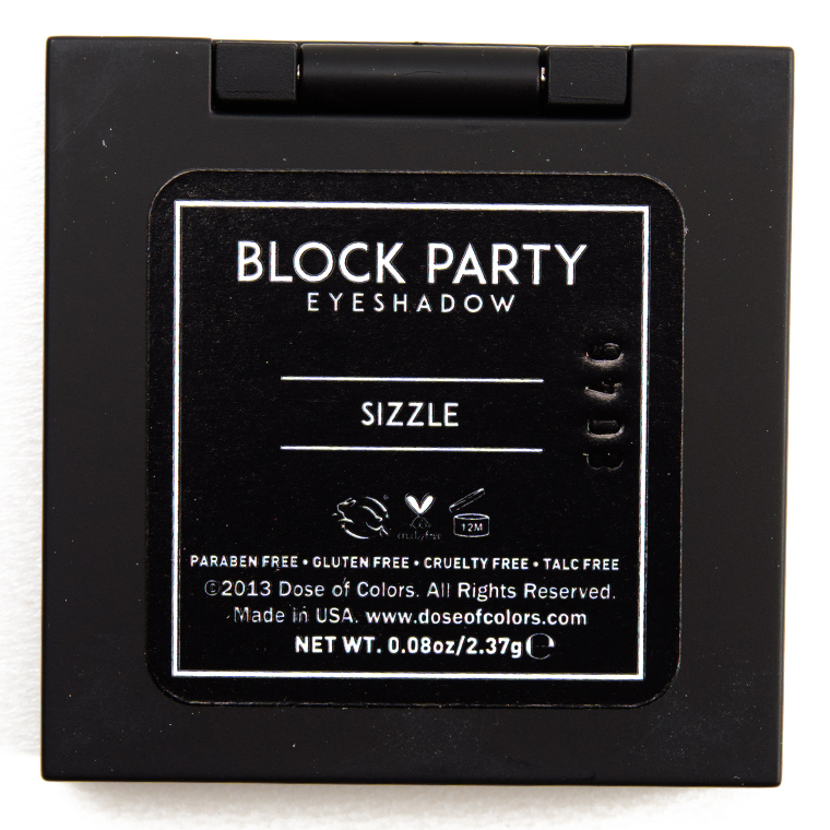 Dose of Colors Sizzle Block Party Eyeshadow