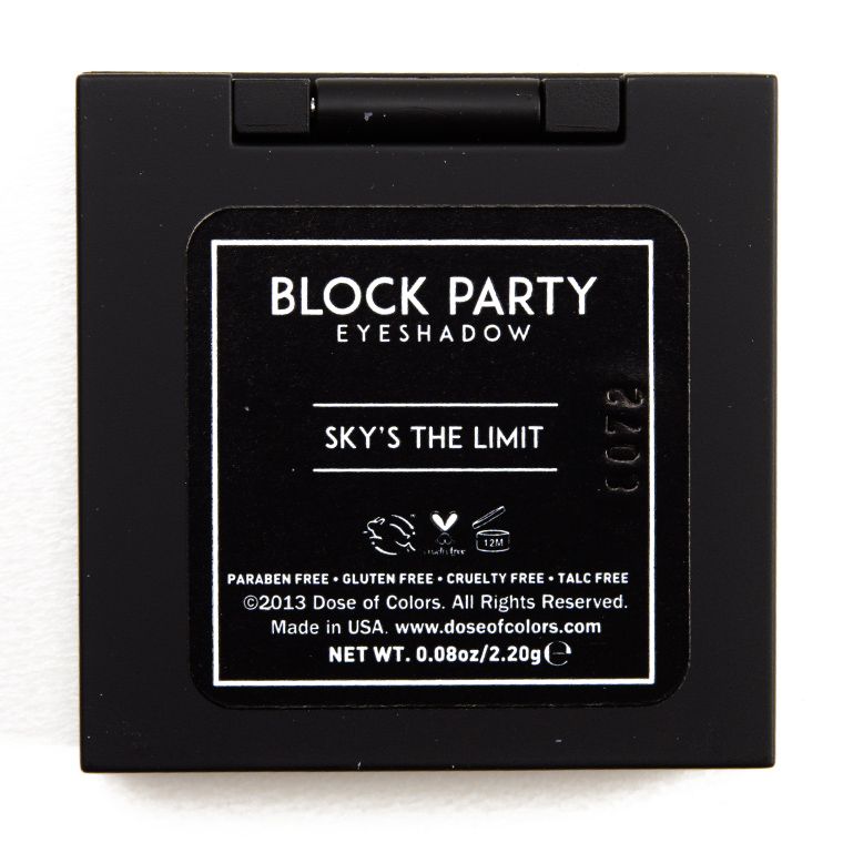 Dose of Colors Sky's the Limit Block Party Eyeshadow