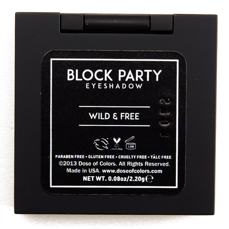 Dose of Colors Wild and Free Block Party Eyeshadow