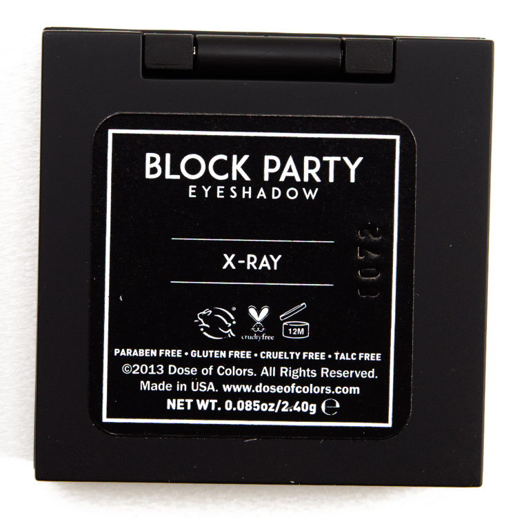Dose of Colors X-Ray Block Party Eyeshadow
