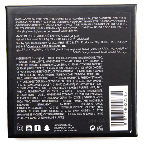 Huda Beauty Gemstone Obsessions Eyeshadow Palette Review & Swatches