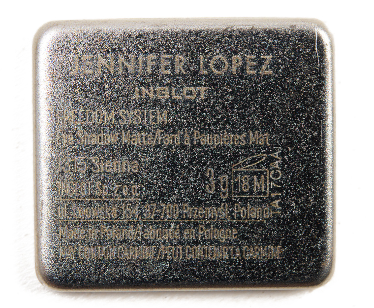 Inglot J315 Sienna Jennifer Lopez Matte Eyeshadow