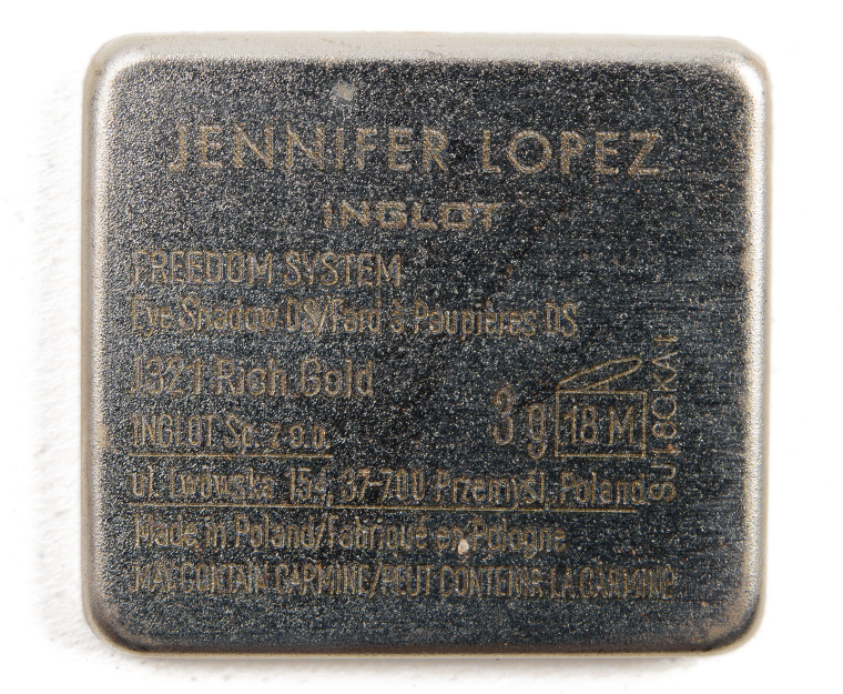 Inglot J321 Rich Gold Jennifer Lopez DS Eyeshadow