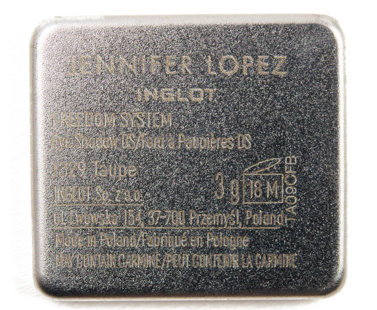 Inglot J329 Taupe Jennifer Lopez DS Eyeshadow