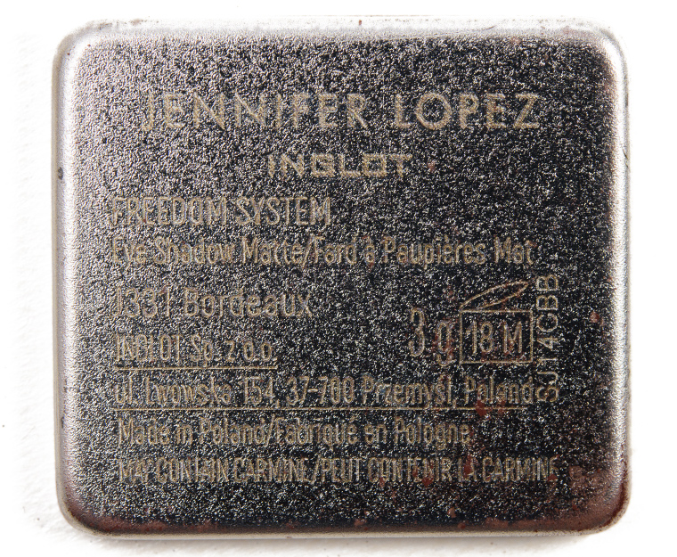 Inglot J331 Bordeaux Jennifer Lopez Matte Eyeshadow