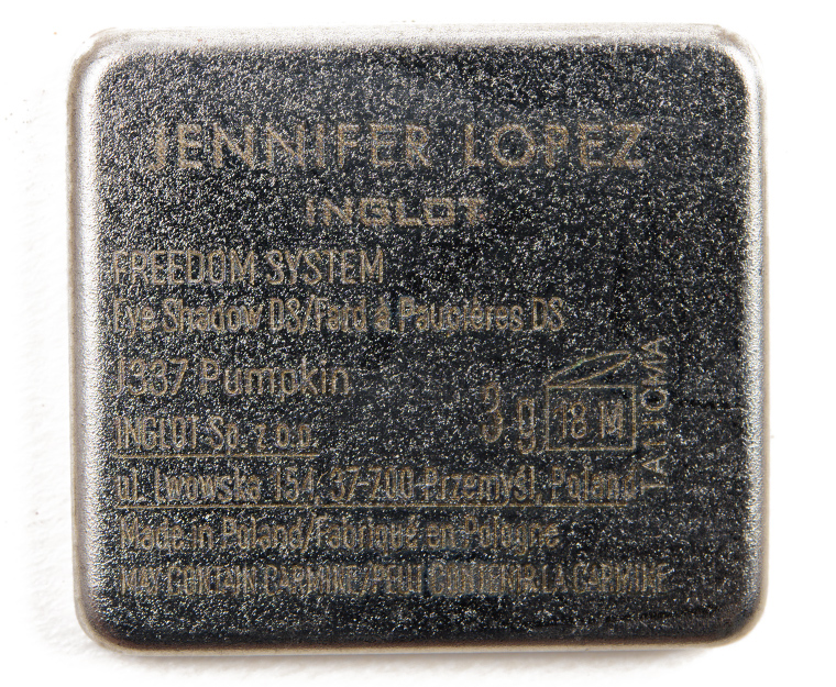 Inglot J337 Pumpkin Jennifer Lopez DS Eyeshadow