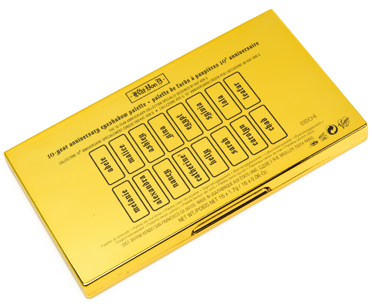 KVD Beauty 10th Anniversary 16-Pan Eyeshadow Palette