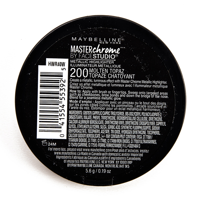 Maybelline Molten Topaz MasterChrome Metallic Highlighter