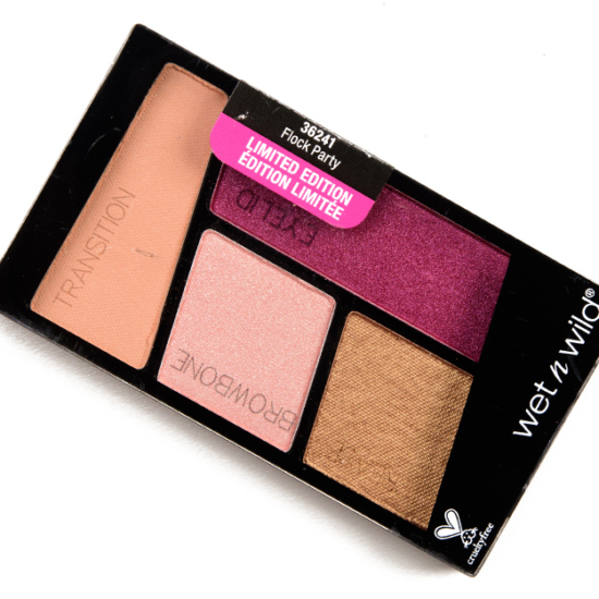 Wet 'n' Wild Flock Party Color Icon Eyeshadow Quad Review, Photos, Swatches