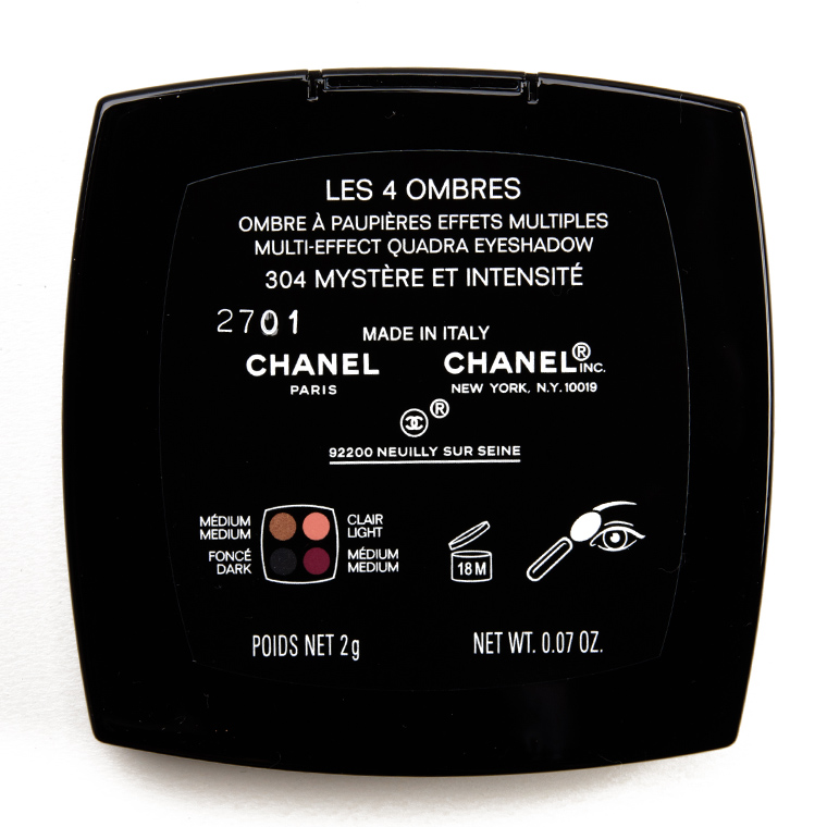 Chanel Mystere et Intensite (304) Les 4 Ombres Multi-Effect Quadra Eyeshadow