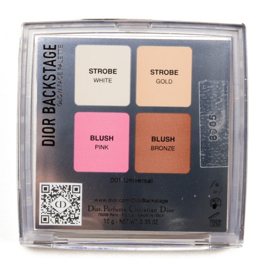 Dior Universal (001) Backstage Glow Face Palette Review, Photos, Swatches