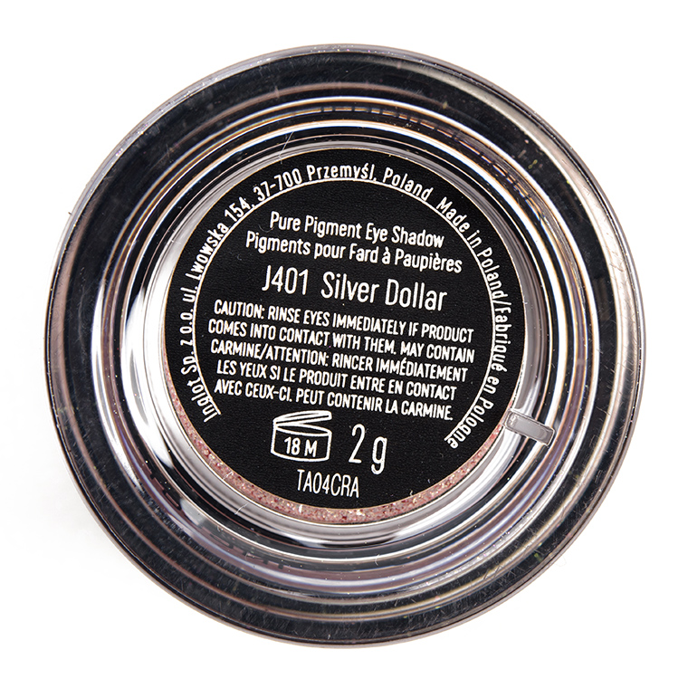 Inglot J401 Silver Dollar Jennifer Lopez Pure Pigment Eye Shadow