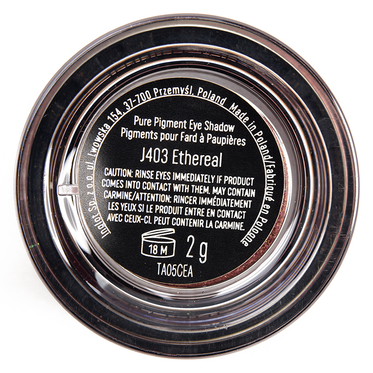 Inglot J403 Ethereal Jennifer Lopez Pure Pigment Eye Shadow