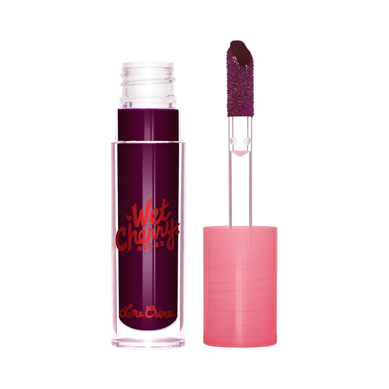 Lime Crime Black Cherry Wet Cherry Lip Gloss Review & Swatches