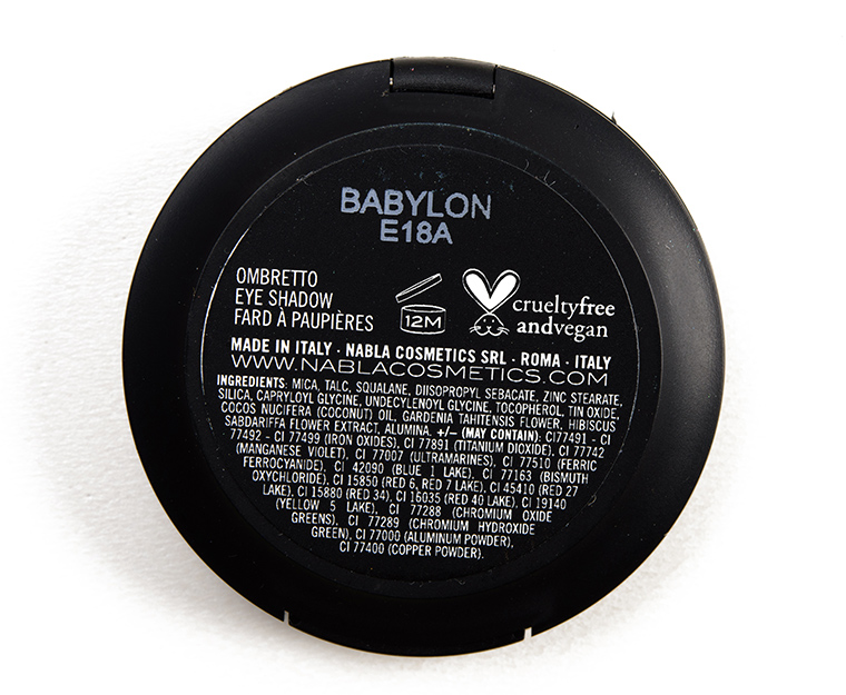 NABLA Cosmetics Babylon Just Pearl Eyeshadow