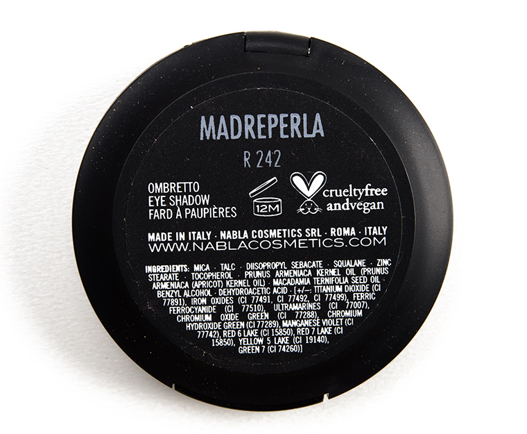 NABLA Cosmetics Madreperla Satin Eyeshadow