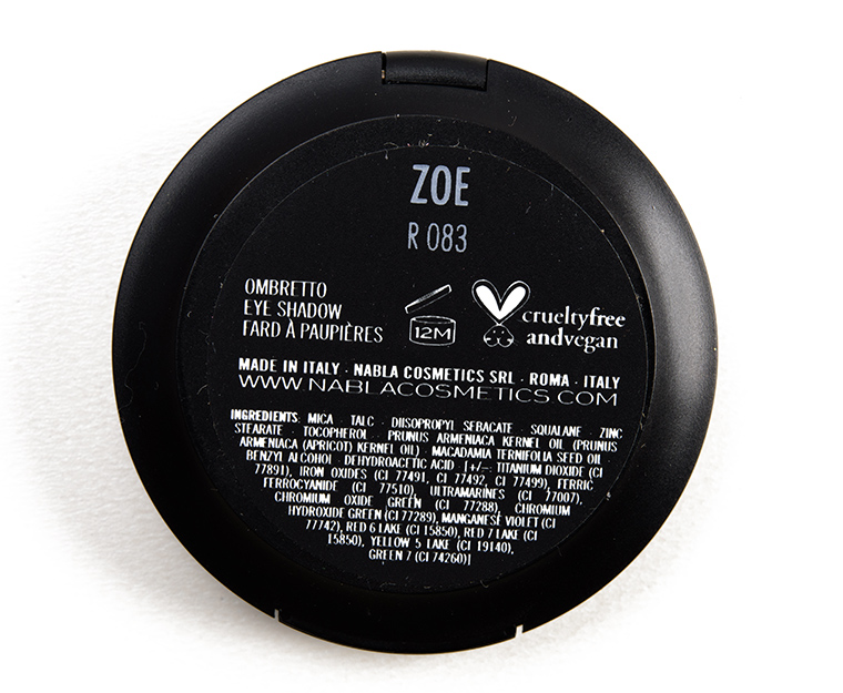 NABLA Cosmetics Zoe Satin Eyeshadow