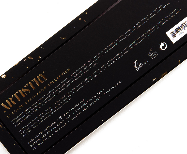Bad Habit Artistry 12-Pan Eyeshadow Palette