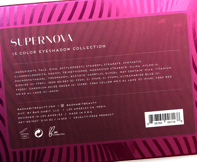 Bad Habit Supernova 15-Pan Eyeshadow Palette