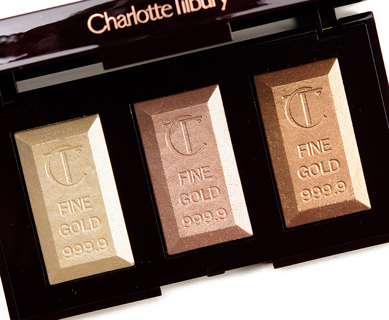 Charlotte Tilbury Bar of Gold Highlighter Palette Review & Swatches