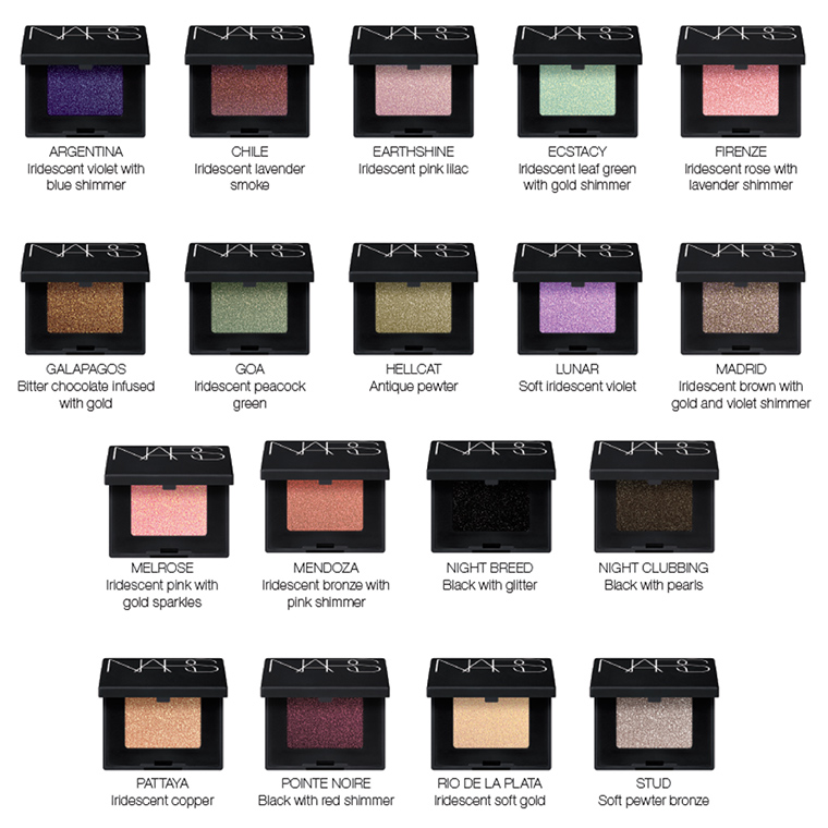 NARS Eyeshadows Relaunch