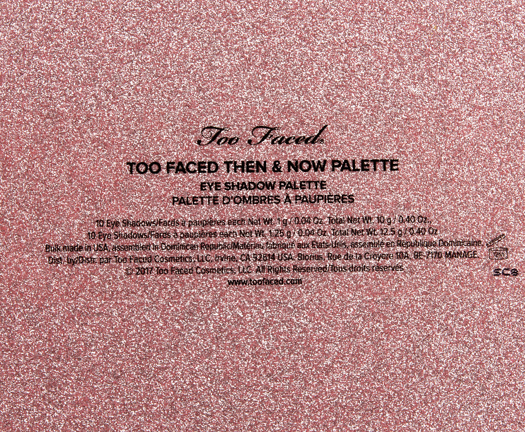 Too Faced Then and Now Cheers to 20 Years Eyeshadow Palette