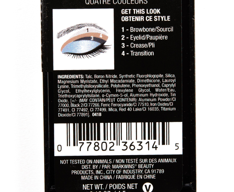 Wet 'n' Wild The Night's Quad Color Icon Eyeshadow Quad