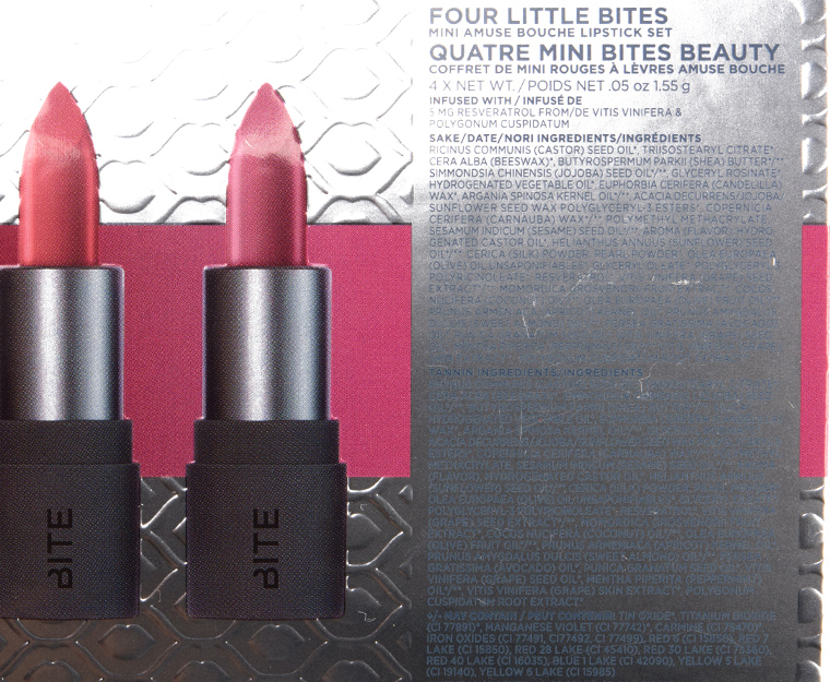 Bite Beauty Four Little Bites Holiday 2018 Mini Amuse Bouche Lipstick Set