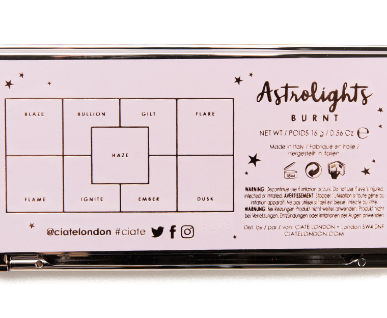Ciate Burnt Astrolights Eyeshadow Palette