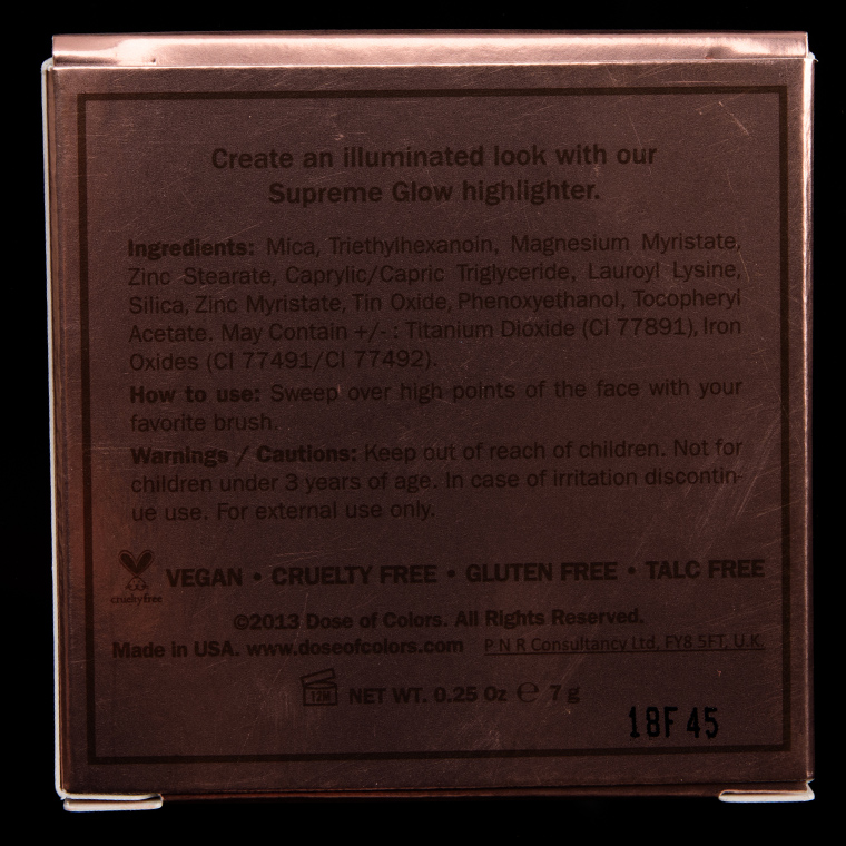 Dose of Colors Chasing the Sun Supreme Glow Highlighter