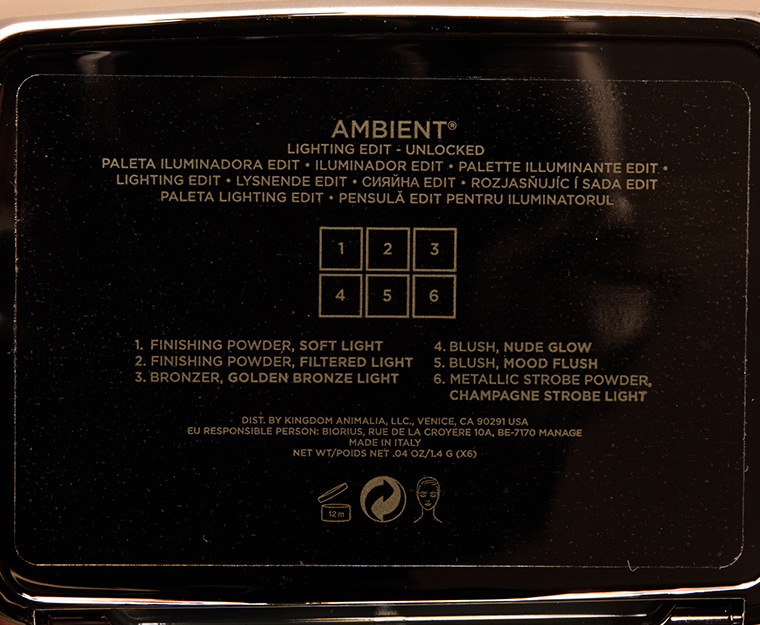 Hourglass Unlocked Ambient Lighting Edit Palette
