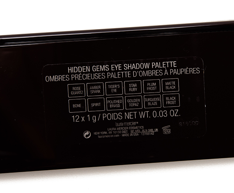 Laura Mercier Hidden Gems Artist Eye Colour Palette
