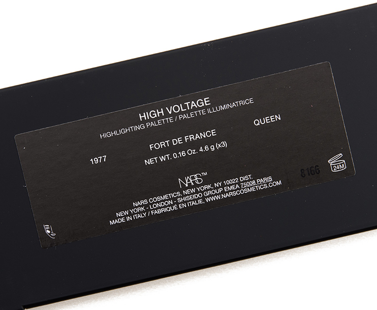NARS High Voltage Holiday 2018 Highlighting Palette