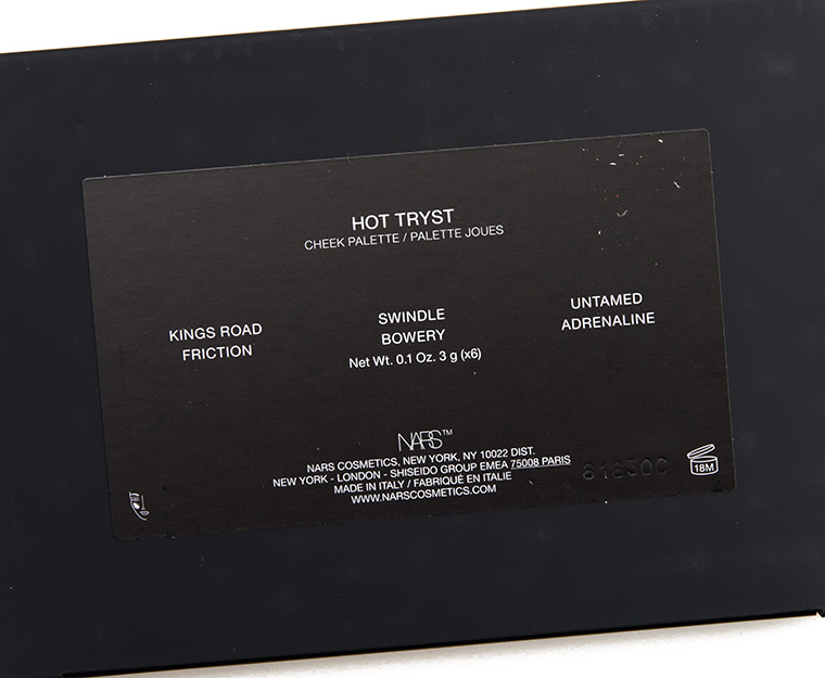 NARS Hot Tryst Holiday 2018 Cheek Palette