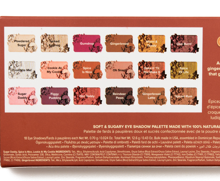Too Faced Gingerbread Spice 18-Pan Eyeshadow Palette