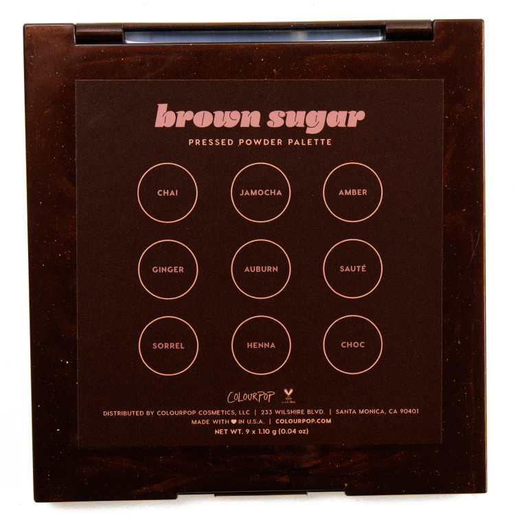 ColourPop Brown Sugar 9-Pan Pressed Powder Palette