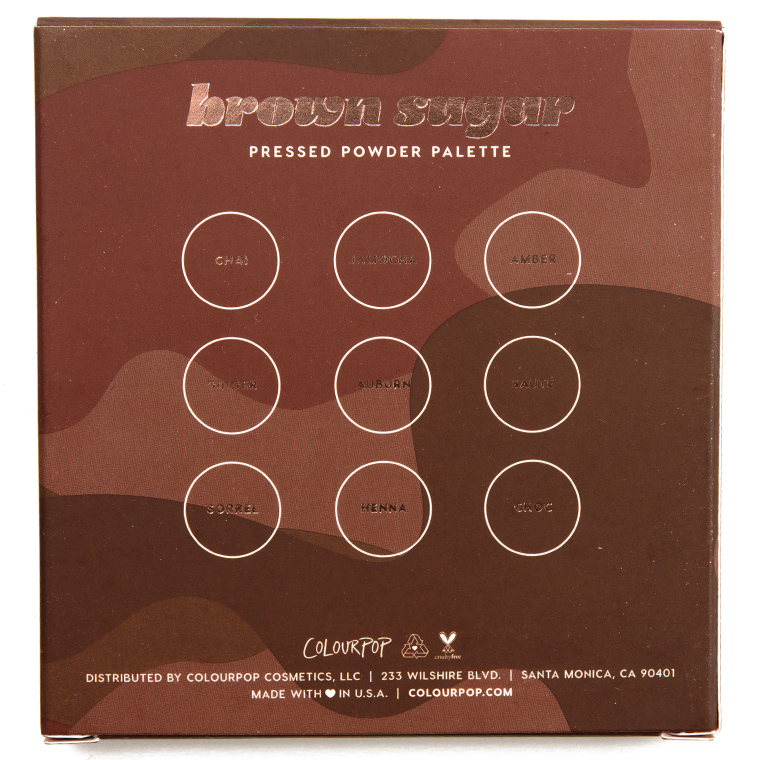 ColourPop Brown Sugar 9-Pan Pressed Powder Palette