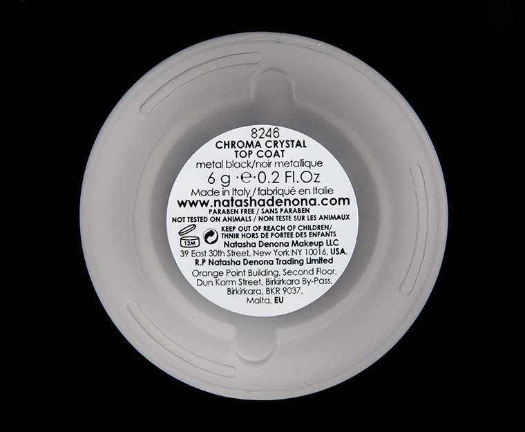 Natasha Denona Full Metal Black Chroma Crystal Top Coat