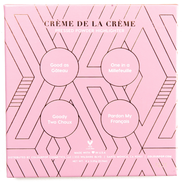 ColourPop Crème de la Crème Pressed Powder Highlighter Quad