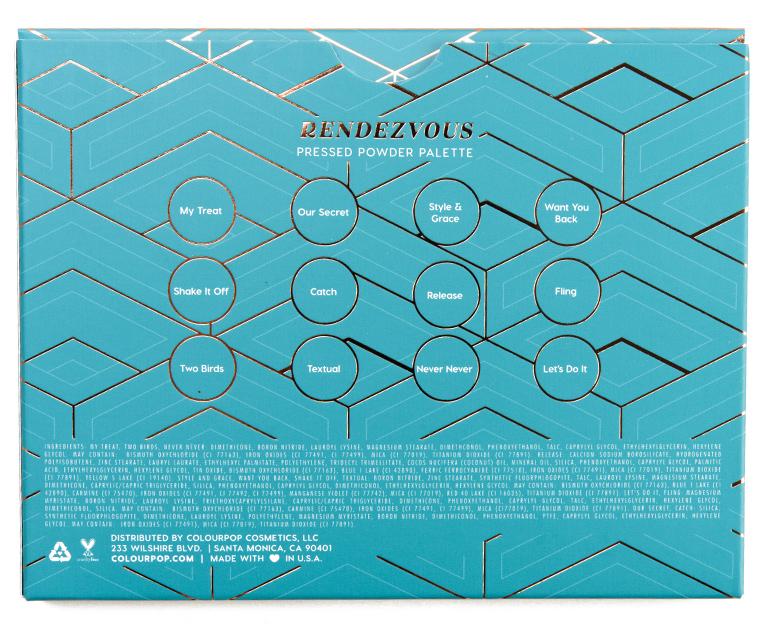 ColourPop Rendezvous 12-Pan Pressed Powder Shadow Palette