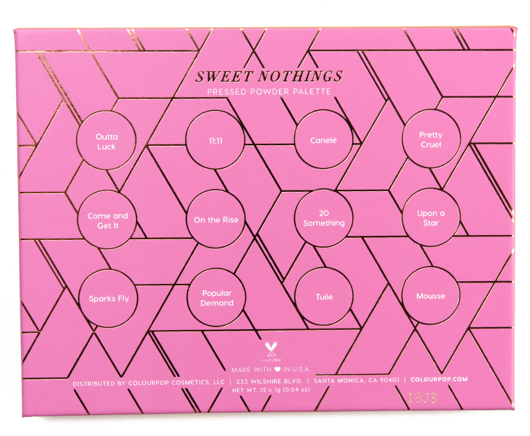 ColourPop Sweet Nothings 12-Pan Pressed Powder Shadow Palette