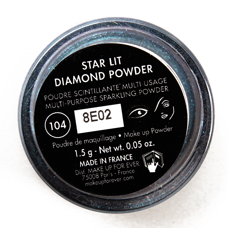 Make Up For Ever 104 Blue White Star Lit Diamond Powder