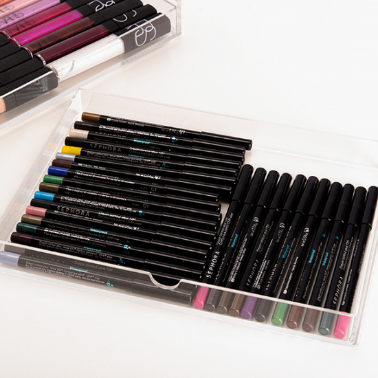 Muji 5-Drawer / <a href="https://www.temptalia.com/muji-5-drawer-acrylic-drawers-for-makeup-organization-review-photos/">Read Review</a>