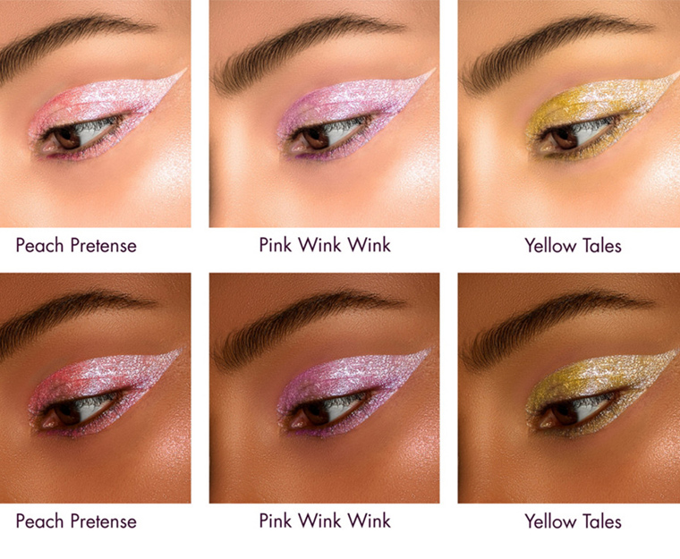 Stila Little White Lies Liquid Eyeshadow "Swatches"