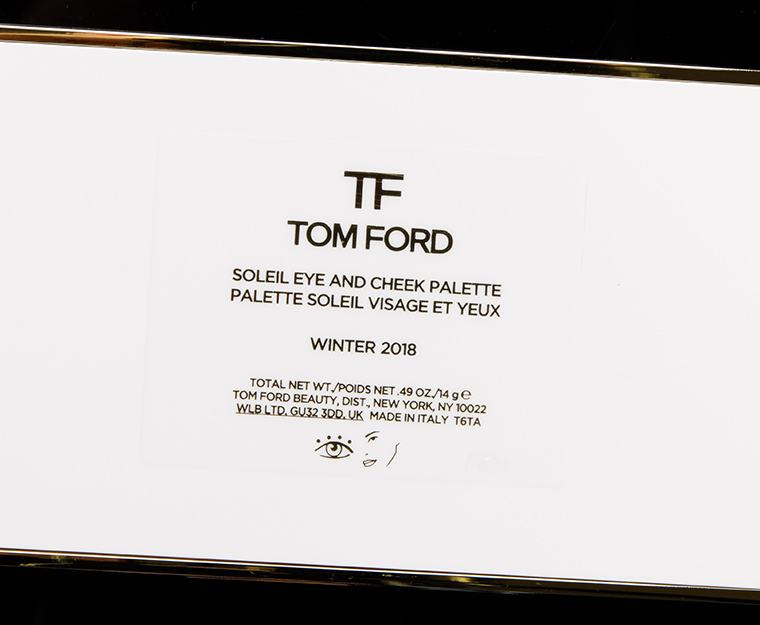 Tom Ford Beauty Winter 2018 Soleil Eye & Cheek Palette